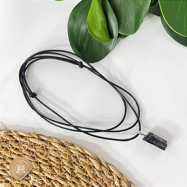 Pingente de Turmalina Negra - Proteção e Purificação Energética