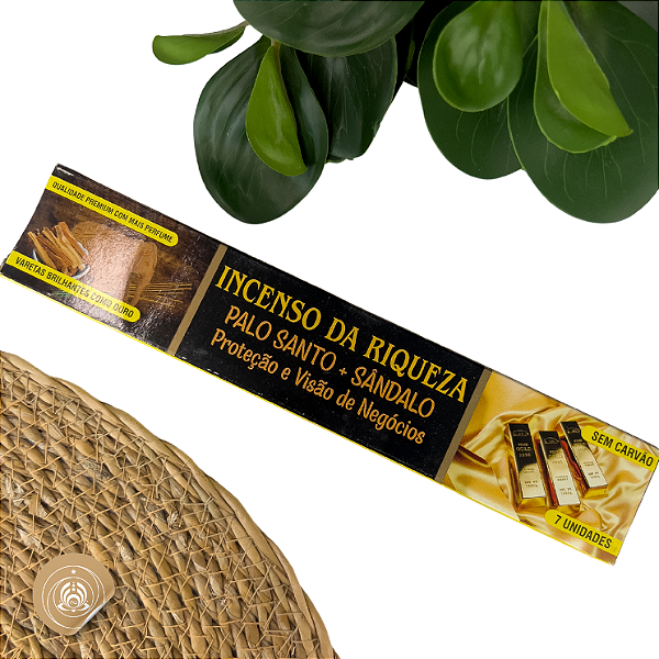 Incenso Indiano Massala Riqueza – Palo Santo & Sândalo