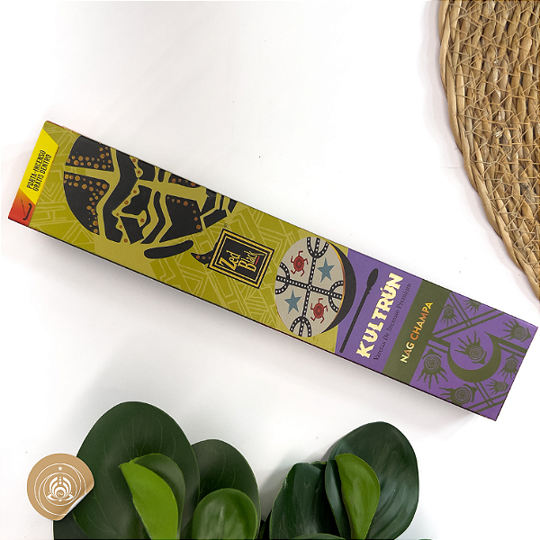 Incenso Zed Black Massala Kultrun com Porta-Incenso – Nag Champa