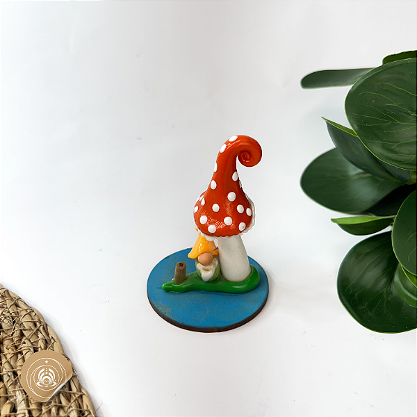 Incensário Gnomo – Biscuit Artesanal