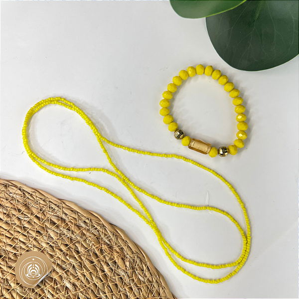Kit Oxum com guia e pulseira: amor, prosperidade e força do feminino sagrado.