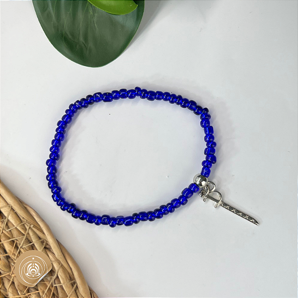 Pulseira de Miçanga Ogum: proteção, coragem e caminhos abertos com a força do Orixá guerreiro.