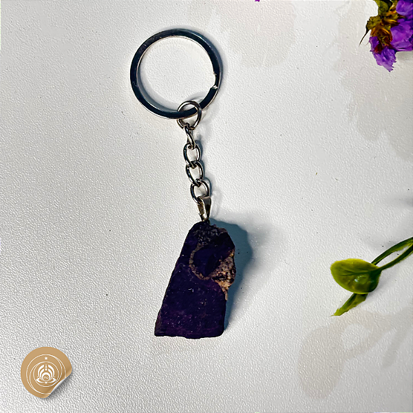 Chaveiro de Purpurita | Proteção, Verdade e Poder Pessoal