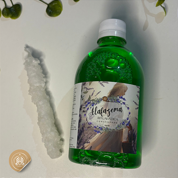 ✨ Kit Ritualístico Alfazema & Vela Branca com Sal Grosso