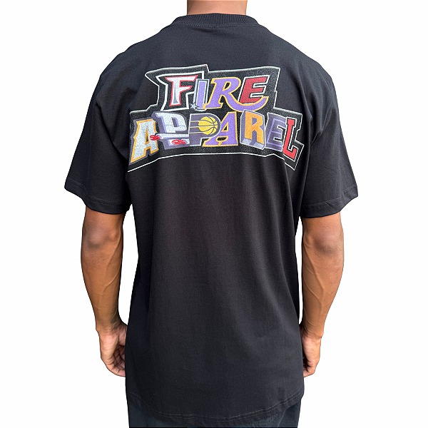 Camiseta Fire Baskett Fire Preto