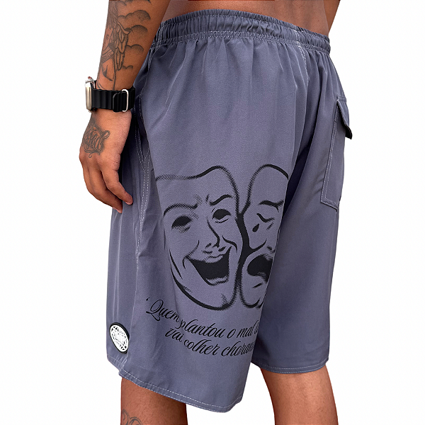 Shorts Tactel Chronic Chumbo Class