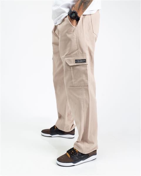 Calca Cargo Fire Reta Bege