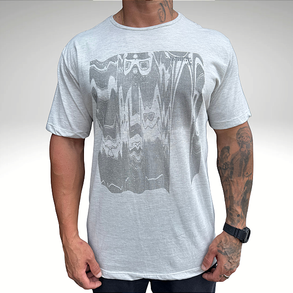 Camiseta Dixie Dix 6602 Cinza Mescla