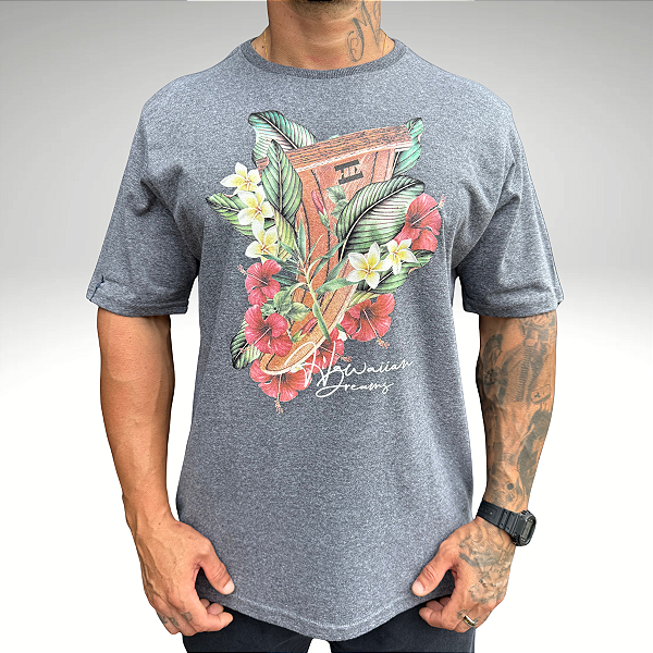 Camiseta HD 9907A Chumbo Mescla