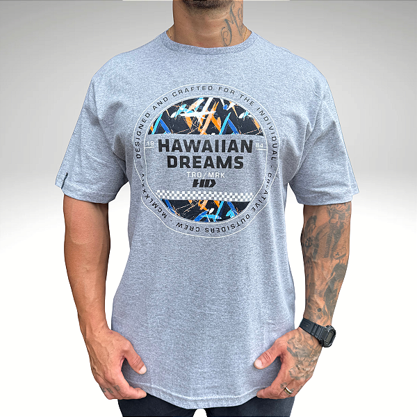 Camiseta HD 9884A Cinza Mescla