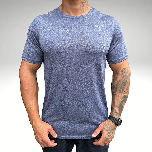Camiseta DryFit Puma 520316 Azul Produto ORIGINAL