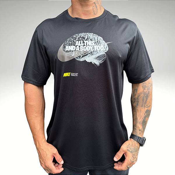 Camiseta DryFit Nike DD6922 Preto Produto ORIGINAL