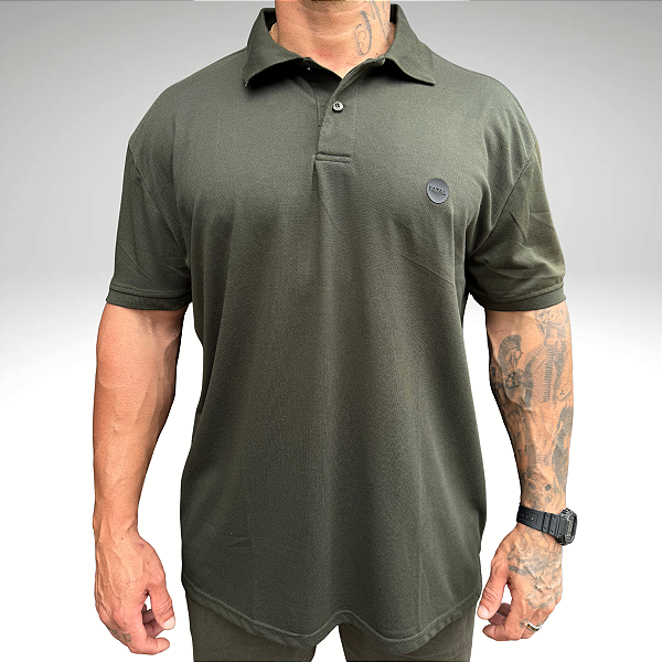 Camisa Polo Fatal Plus Sized 29547 Verde Musgo