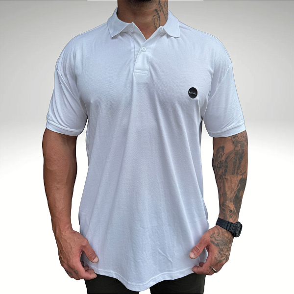 Camisa Polo Fatal Plus Sized 29547 Branco