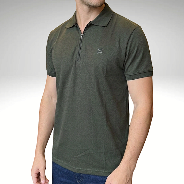 Camisa Polo Piquet Fatal 30480 Verde Musgo