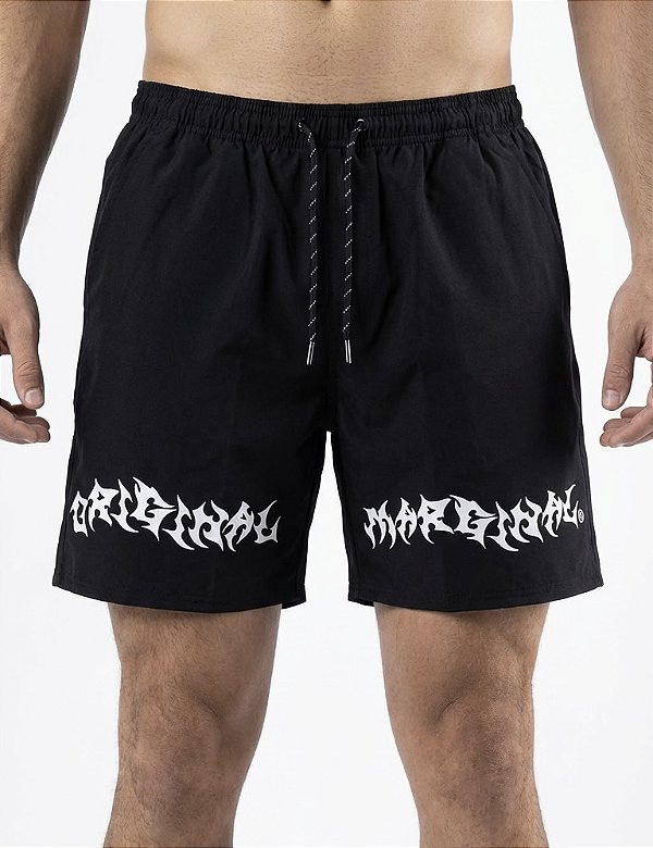 Shorts Tactel Chronic Preto Reativo