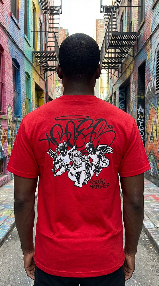 Camiseta Mano Fler Chronic 04 Vermelho Puro