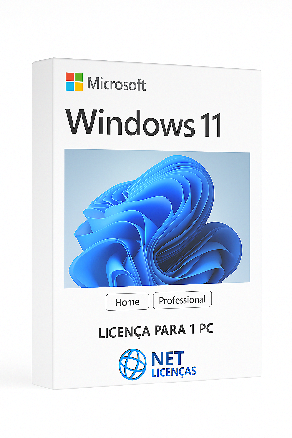 Windows 11 PRO – Licença Vitalícia – Para 1 Pc - 32/64 bits + Nota Fiscal