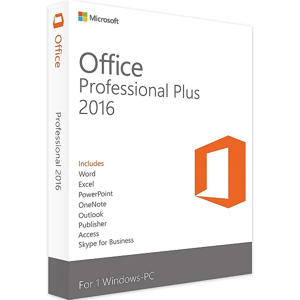 Office 2016 Professional Plus – Licença Vitalícia – Para 1 Pc - 32/64 bits + Nota Fiscal