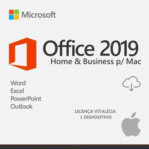 Office 2019 Home & Business para Mac - Licença Vitalícia - Para 1 PC - 32/64 Bits + Nota Fiscal
