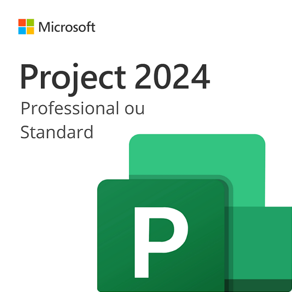 Project 2024 Standard/Profissional – Licença Vitalícia – Para 1 Pc - 32/64 bits - PT-BR + Nota Fiscal