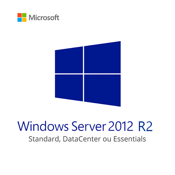 Windows Server 2012 R2 Standard, Data Center ou Essentials – Licença Vitalícia - Para 1 Pc + Nota Fiscal