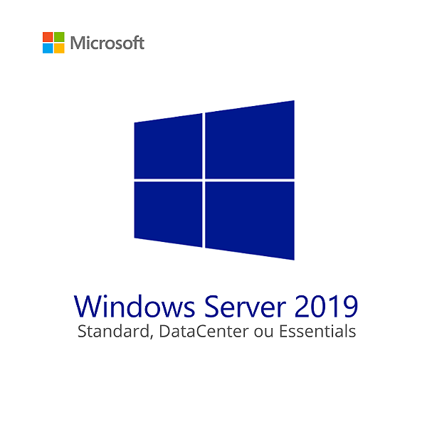 Windows Server 2019 Standard, Data Center ou Essentials – Licença Vitalícia - Para 1 Pc + Nota Fiscal