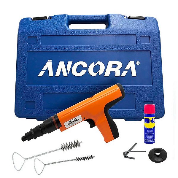 Pistola de Fixação à Pólvora Ação Indireta com Regulagem FAI72N - Âncora
