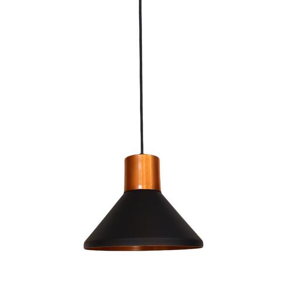 Pendente oriente preto com cobre