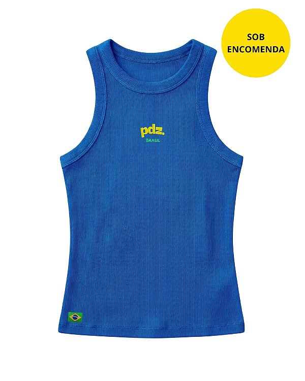 Regata Feminina Brasil Azul