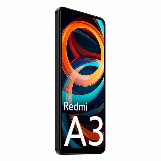 Smartphone Xiaomi Redmi A3 64GB 3GB RAM Dual SIM Tela 6.71" - Preto
