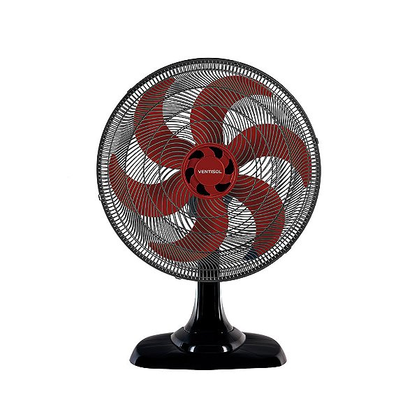 Ventilador Osc Mesa Turbo 6 50cm 6 Pás - 127v - Preto/vermelho
