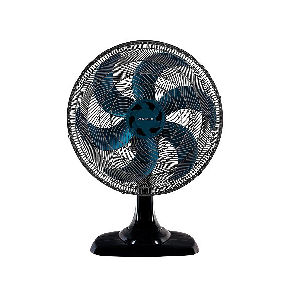 Ventilador Osc Mesa Turbo 6 50cm 6 Pás - 127v - Preto/azul