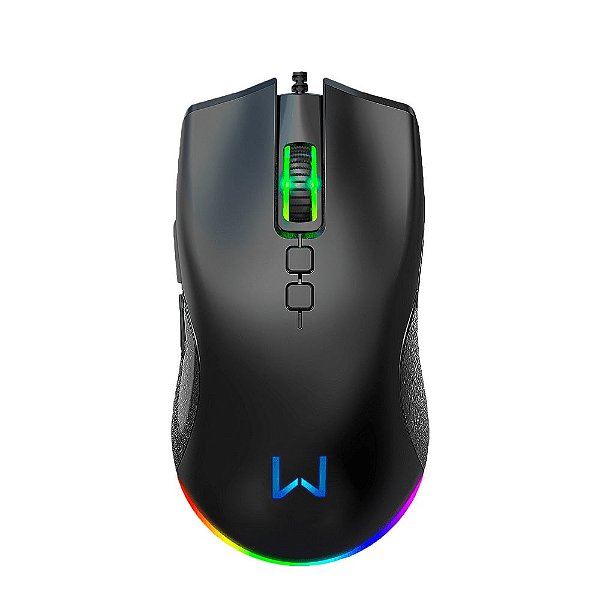 Mouse Gamer Warrior Rush, 7 Botões, Rgb, 12000 Dpi - Pixart 3327 - Mo392