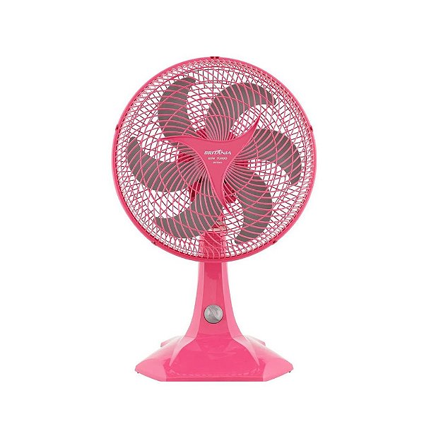 Ventilador De Mesa Maxx Force Turbo 60w 6p 30cm 127v Bvt304 Rosa Britania