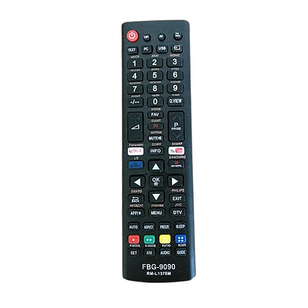 Controle Tv Smart Universal C/netflix Youtube 9090 Importado