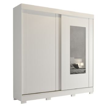 Roupeiro Panan Ilheus 100  Mdf 2pts 3 Gvs C/ Espelho - 40010091-0002 - PC / 4
