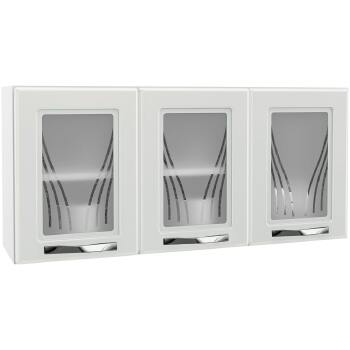 Armario Triplo Telasul Star 3 Pts C/vidro  - 816007-01