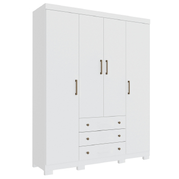 Roupeiro Santos Sonata 4 Pts 3gvs - 159766 - PC / 3