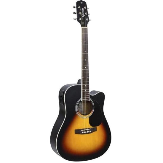 Violão Giannini GDC1 CEQ Eletroacústico Aço Vintage Sunburst Satin
