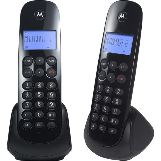 Telefone Sem Fio Digital Com 2 Motorola MRD2 MOTO700 Preto