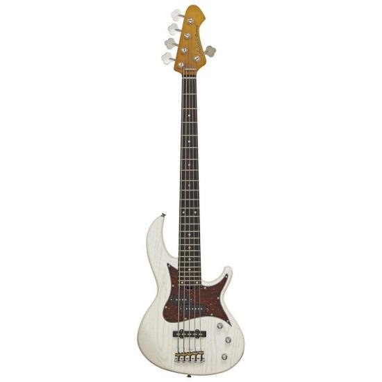 Contrabaixo Aria Pro II 313-MK2/5 Detroit 5 Cordas Open-Pore White