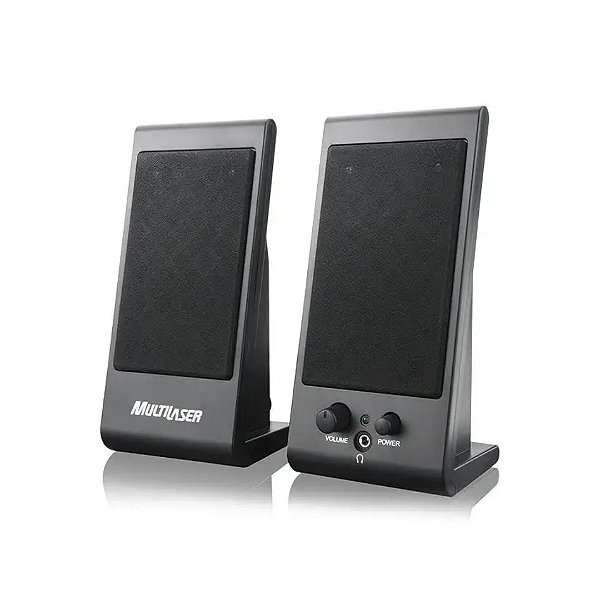 Caixa De Som Multimidia 2.0 3w Usb Sp009 Preta Multilaser