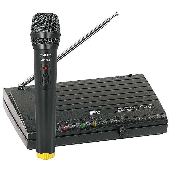 Microfone Sem Fio De Mao Vhf695