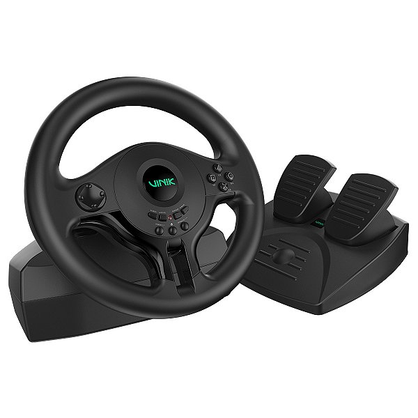 Volante Gamer Com Pedal Gw180 Vinik Para Pc / Ps4 / Xbox / Switch