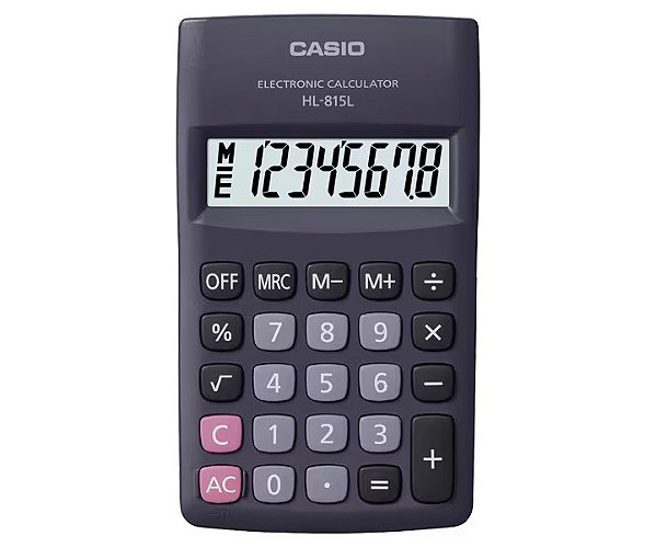 Calculadora De Bolso 8 Dígitos Preta - Hl-815l-bk