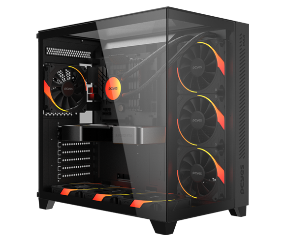 Gabinete Gamer Forcefield Max Black Vulcan - Gffmaxbv