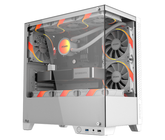 Gabinete Gamer Forcefield Twr White Ghost- Gfftwrwg