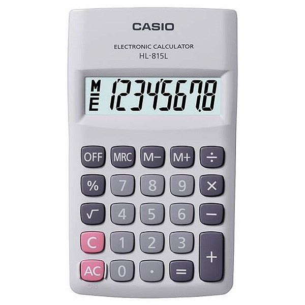 Calculadora De Bolso 8 Digitos Branca - Hl-815l-we
