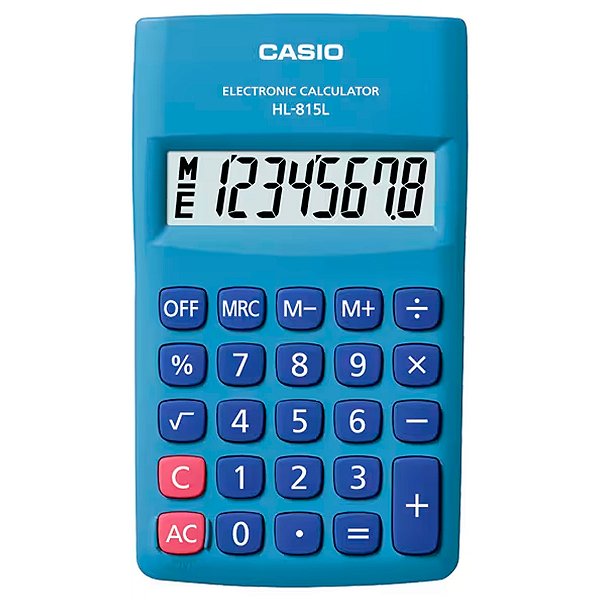 Calculadora De Bolso 8 Digitos Azul - Hl-815l-bu